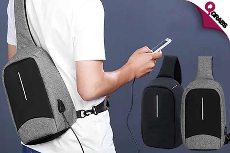 From QR75 Stay Safe & Tech-Savvy with an Anti-Theft USB Supported Cross Body Bag! (Up to QR258 Value)